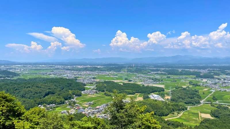 庚申山からの眺望（滋賀県甲賀市）